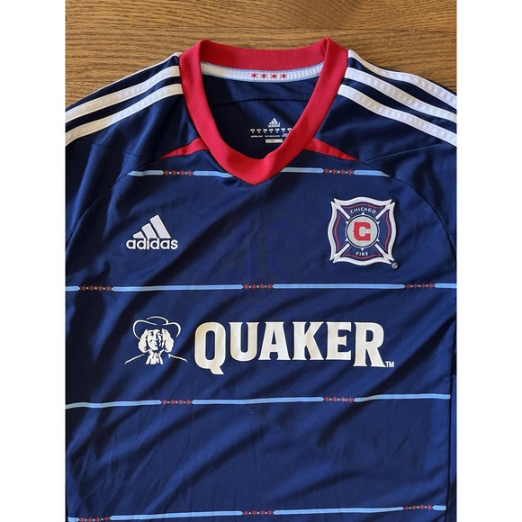 ADIDAS CLIMACOOL CHICAGO FIRE SOCCER GAME JERSEY SIZE MEDIUM MLS - Picture 2 of 12